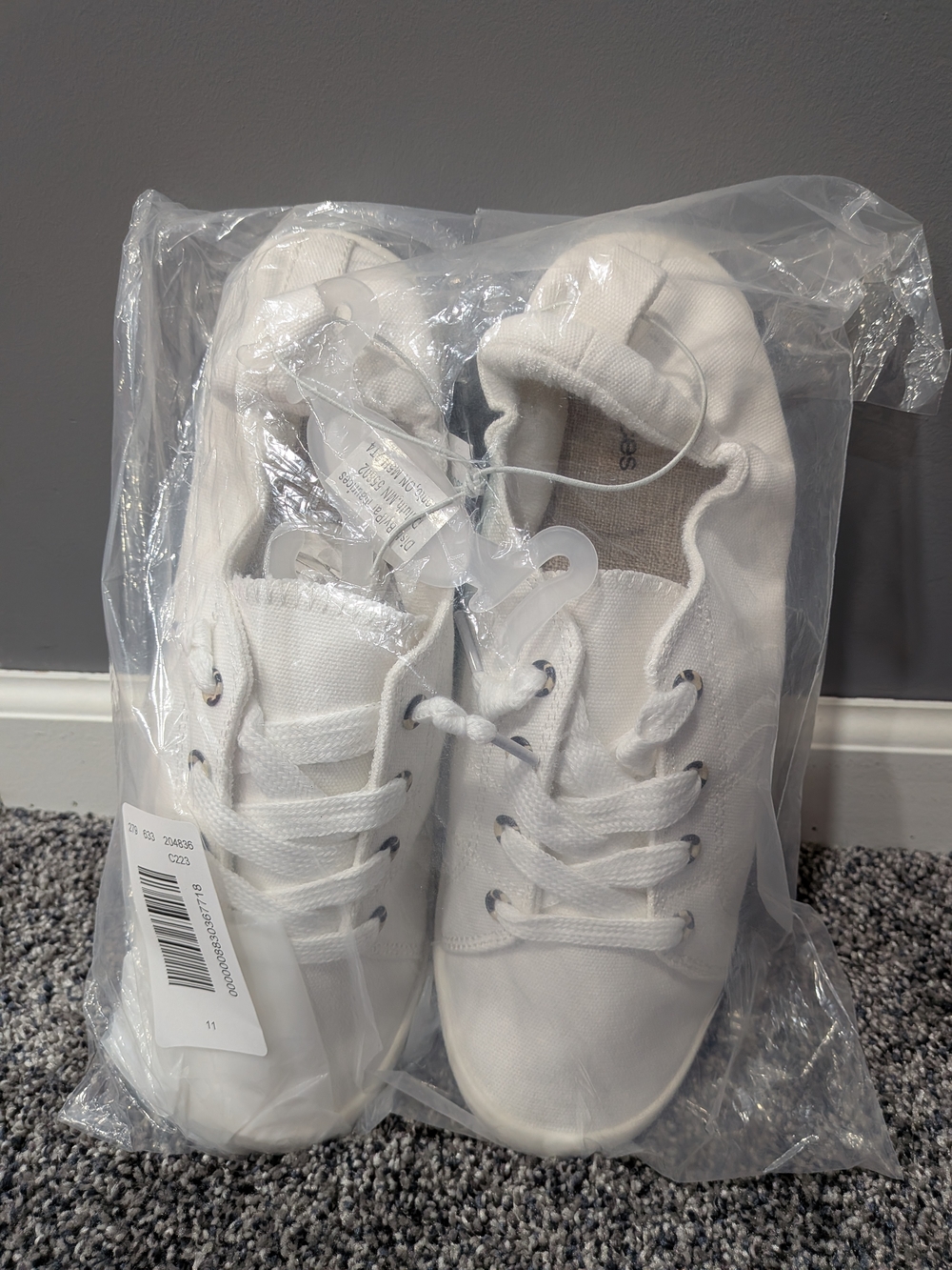 Maurices White Canvas Lace-Up Shoes - Picture 5 of 5